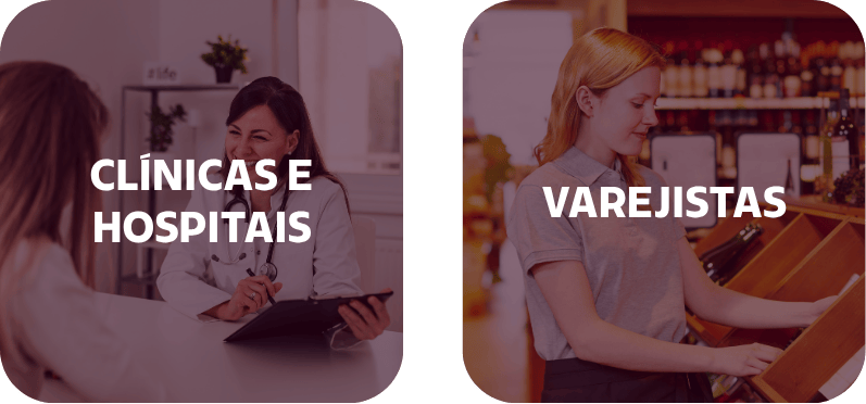 Clínicas e Hospitais; Varejistas