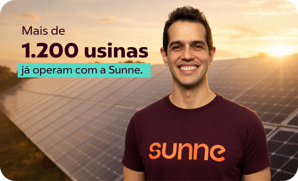 Mais de 1200 usinas já operam com a Sunne